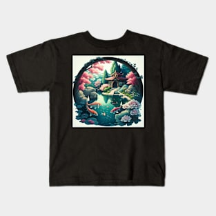 Gorgeous Koi Pond Kids T-Shirt